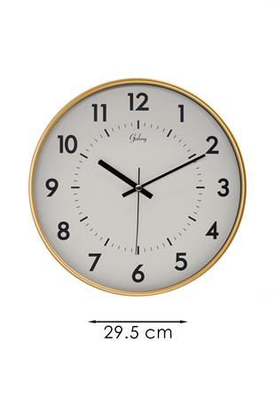 DEKORATİF SİYAH KADRANLI GOLD DUVAR SAATİ 29.5 CM