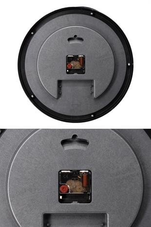 SİYAH LATİN RAKAM DUVAR SAATİ 35 CM