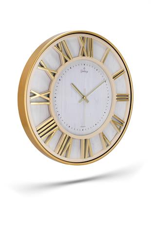 ROMA RAKAMLI BEYAZ ZEMİNLİ DUVAR SAATİ 43 CM