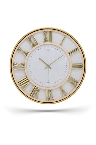 ROMA RAKAMLI BEYAZ ZEMİNLİ DUVAR SAATİ 43 CM