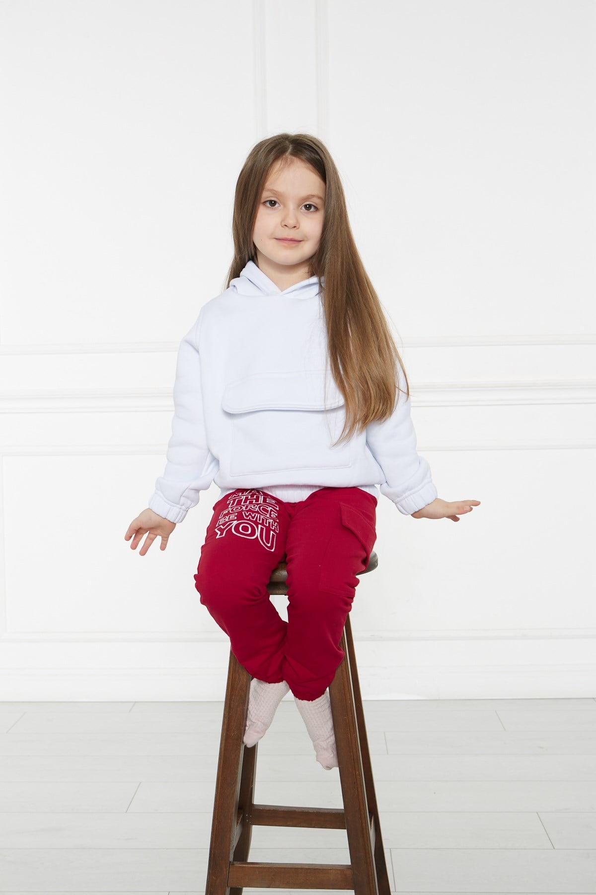 Kidsabu Dakota Beyaz Hoody