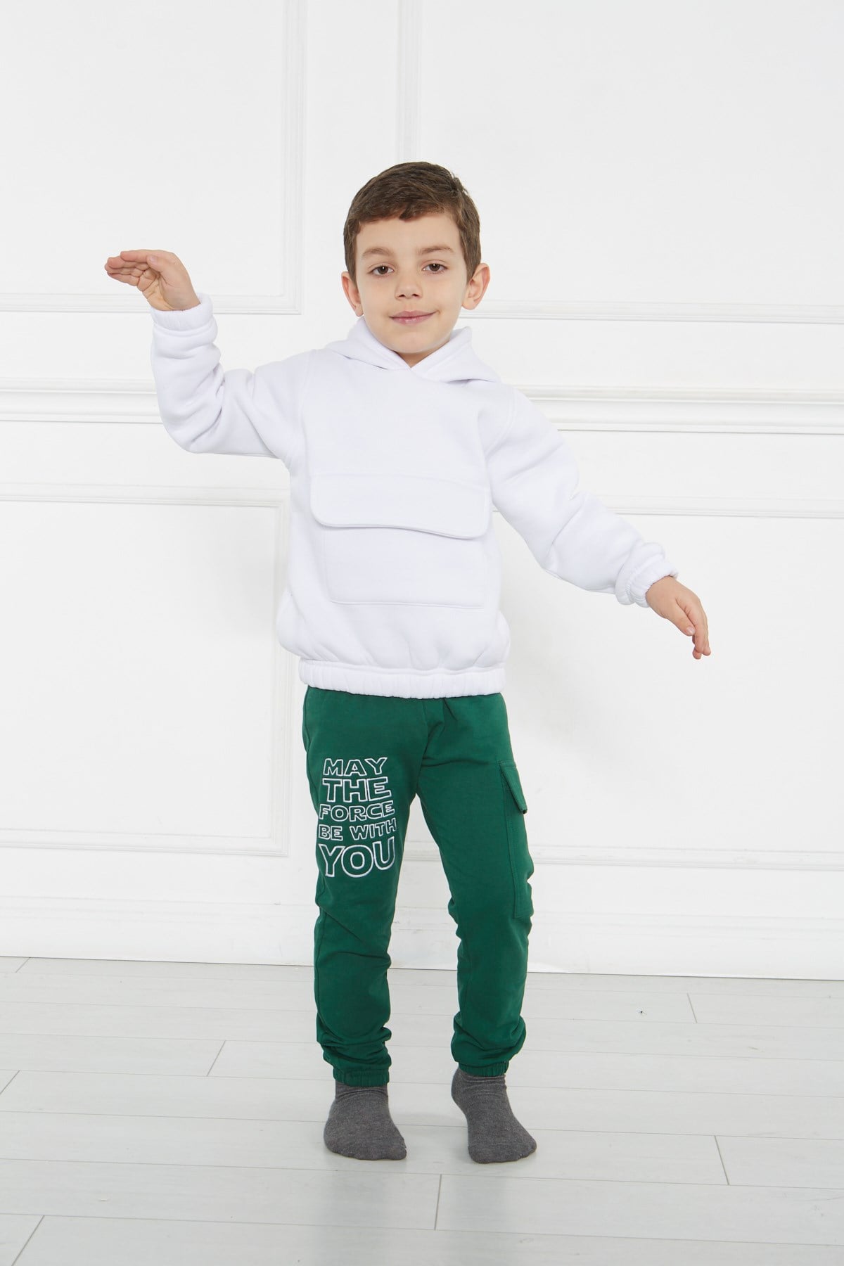 Kidsabu Force Yeşil Çocuk Pantolon