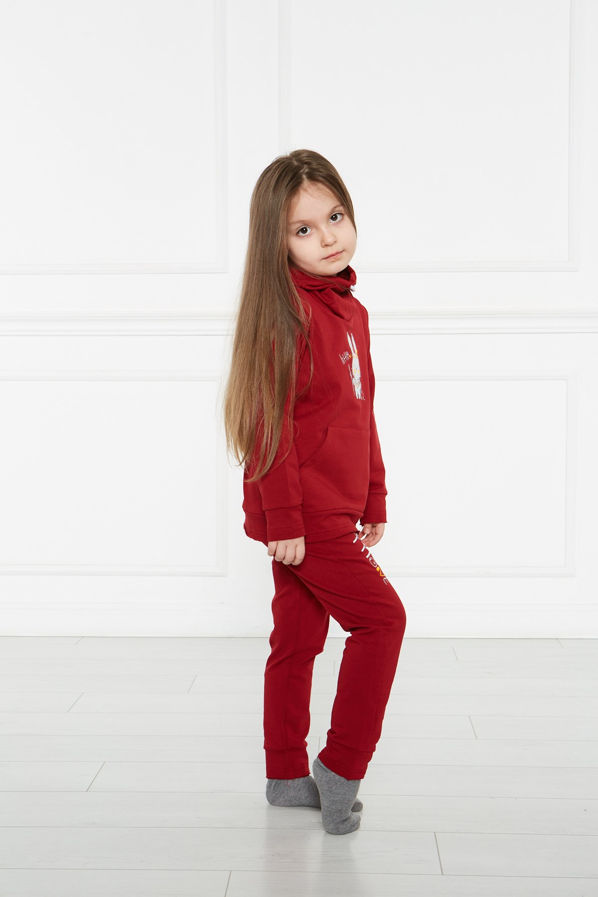 UNISEX BORDO KIZILDERİLİ EŞOFMAN TAKIMI