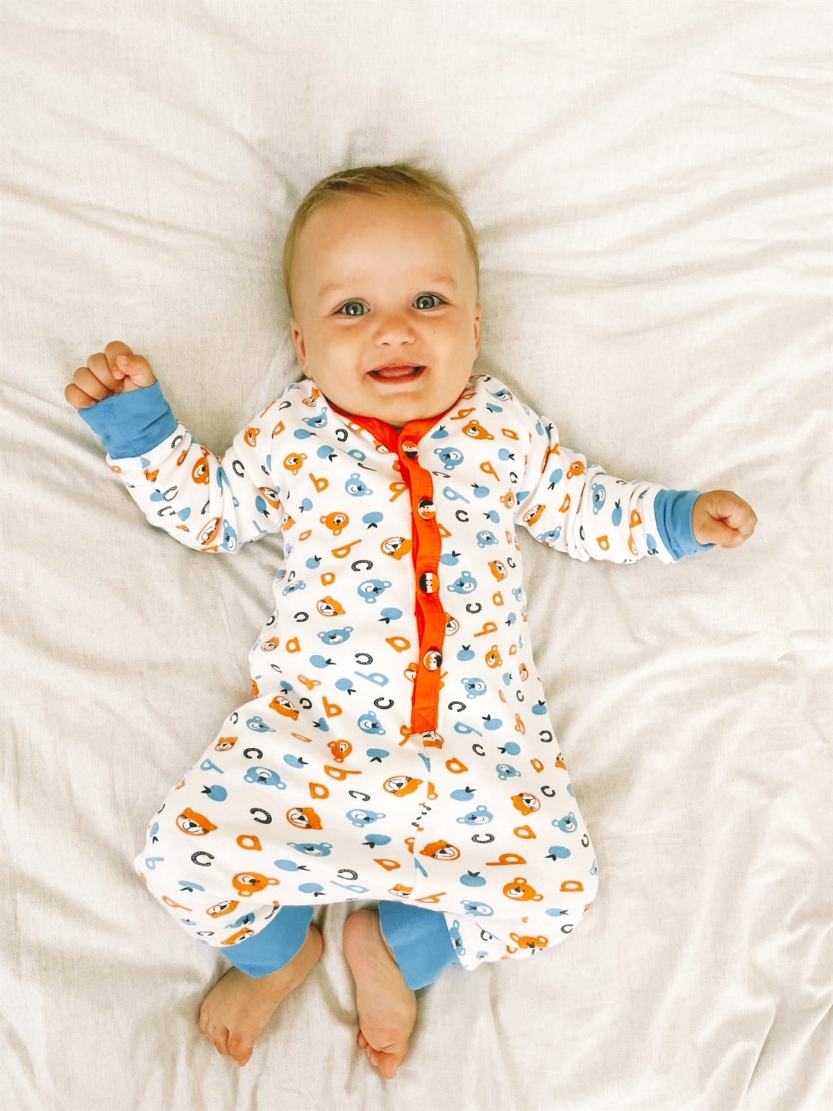 UNISEX ÇOCUK HARFLİ PİJAMA TAKIMI