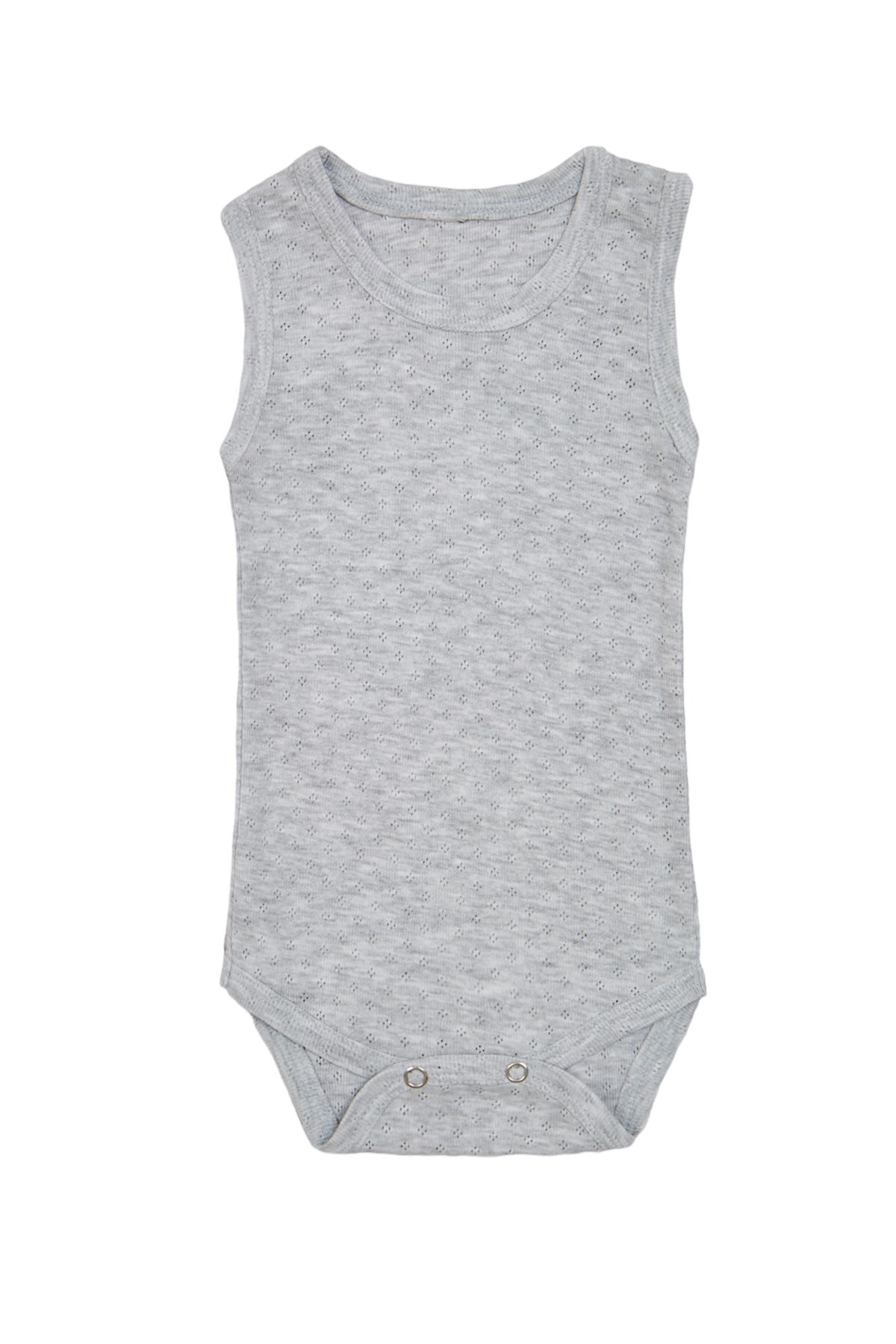 Bebek Unisex Askılı Gri Body