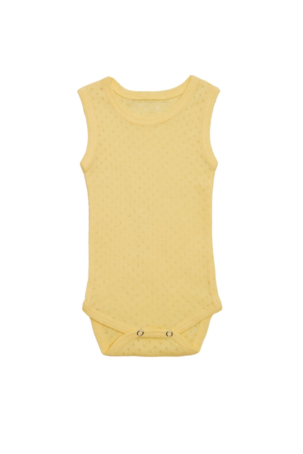 Bebek Unisex Askılı Sarı Body