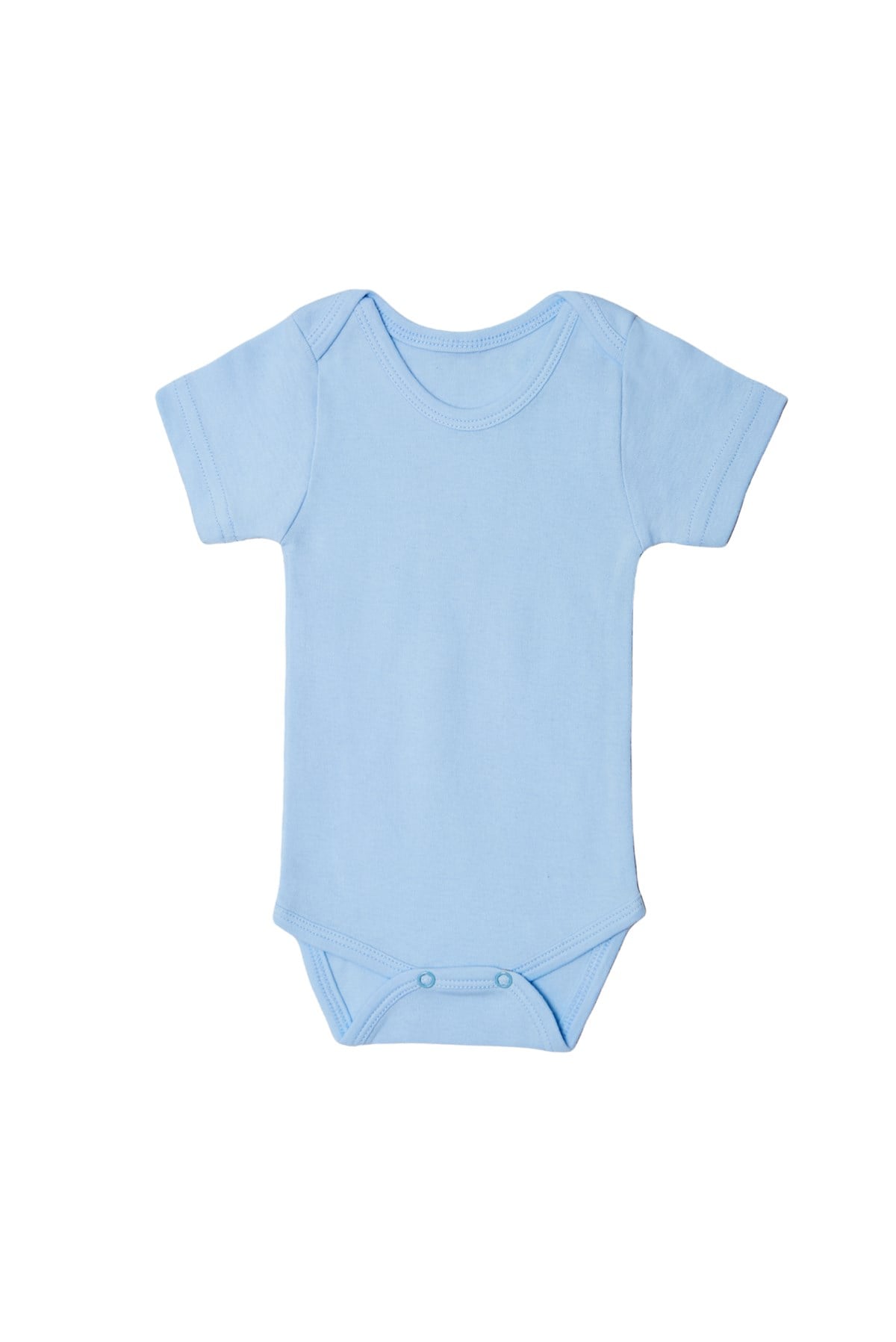 Bebek Unisex Kısa Kollu Mavi Body