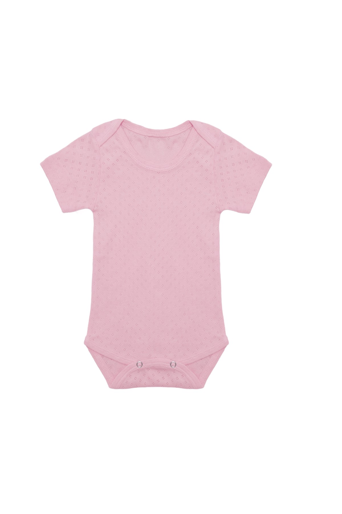 Bebek Unisex Kısa Kollu Pembe Body
