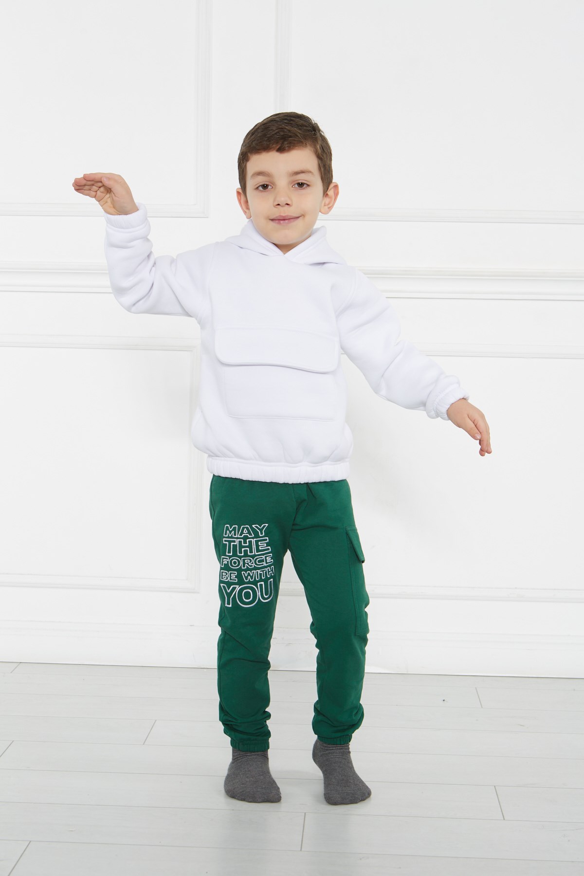 Kidsabu Force Yeşil Çocuk Pantolon