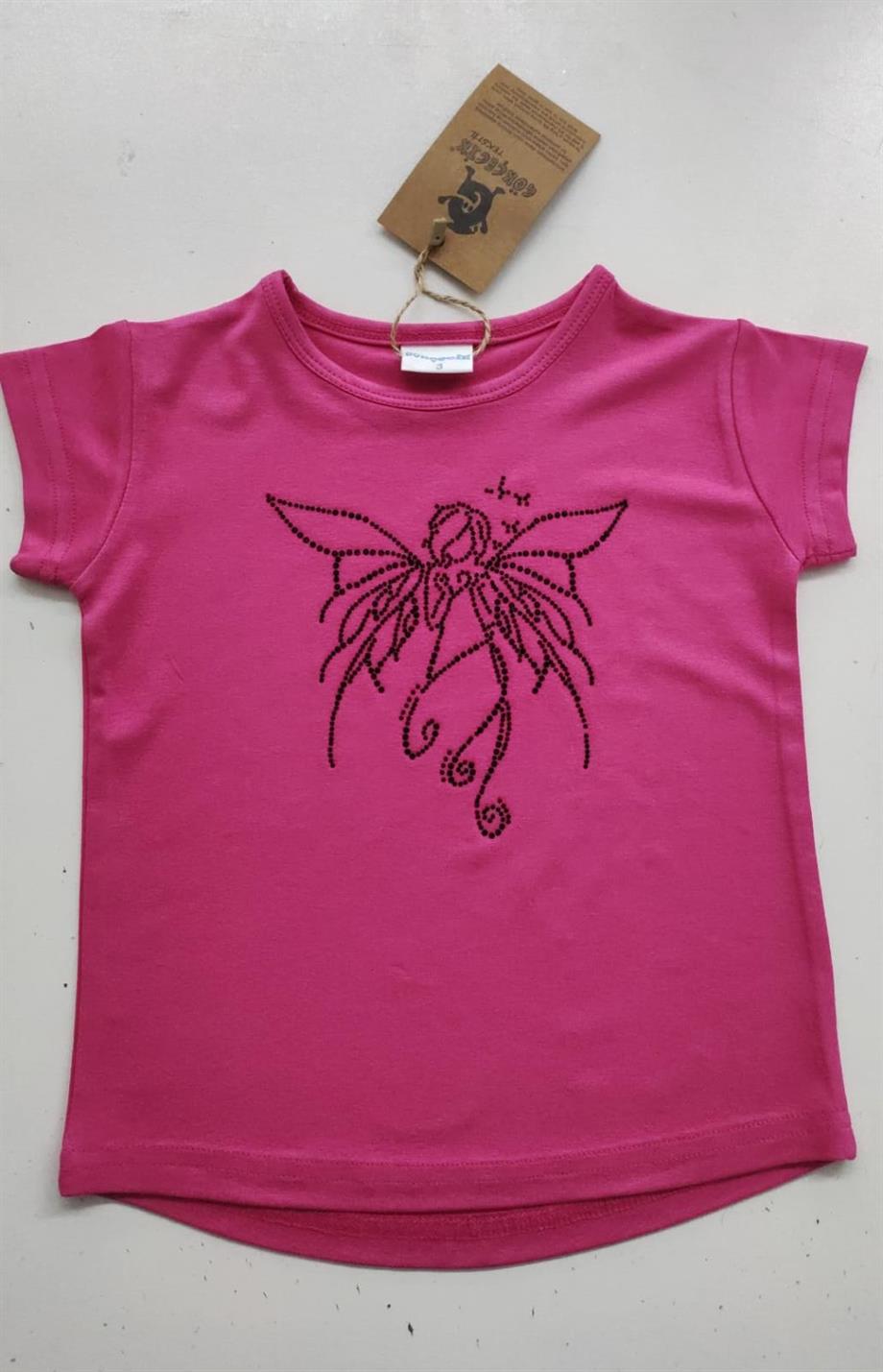 Kız Çocuk Peri Pembe Tişört