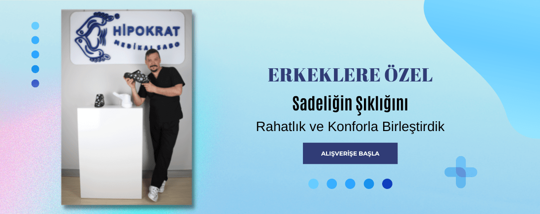 Erkeklere Özel Sade ve Şık Sabo Terlikler