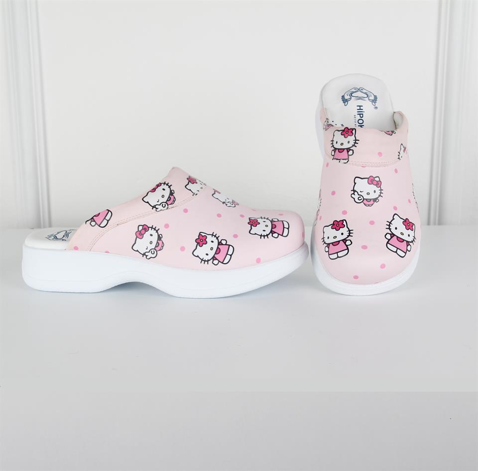 HİPOKRAT MEDİKAL OUTLETPembe Desenli Sabo Terlik