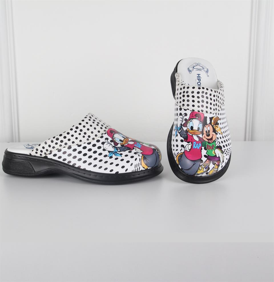HİPOKRAT MEDİKAL OUTLETSiyah Benekli Sabo Terlik