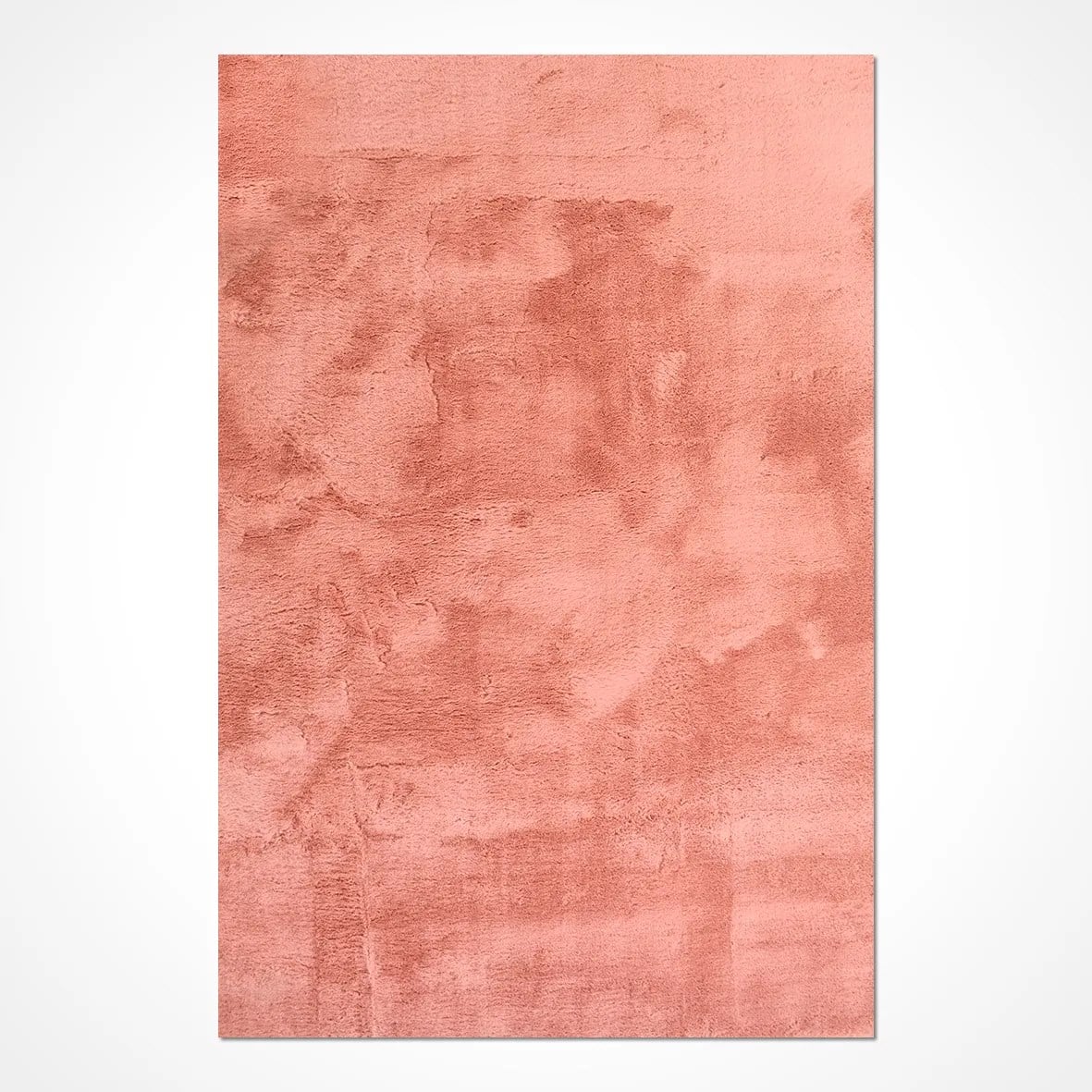 Tavşan Poly Peluş Halı - Rose -Yüksek Kalite-Ekstra Yumuşak - Kaymaz Özel Tabanlı - Özel Ölçü
