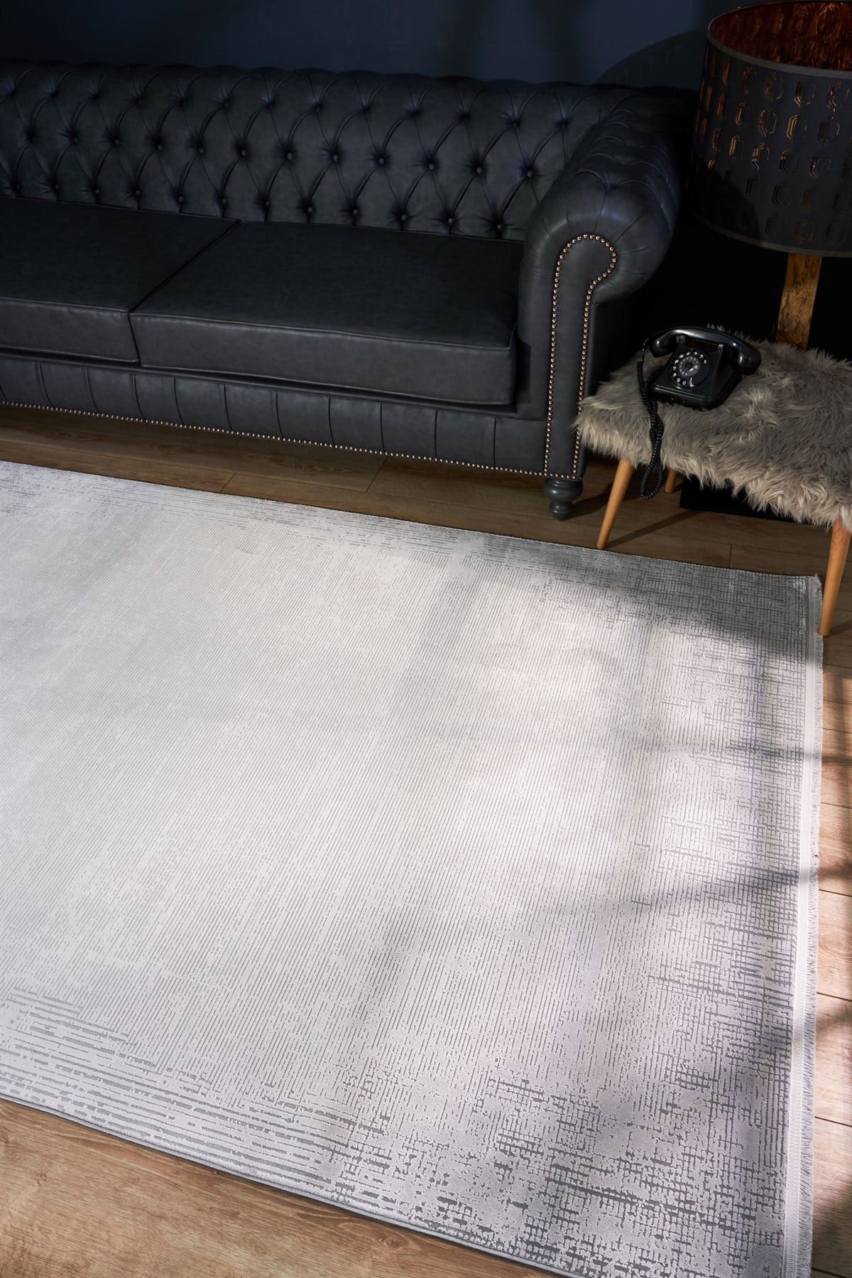 APEX HALI Serenity 7822 Gri Makine Halıları