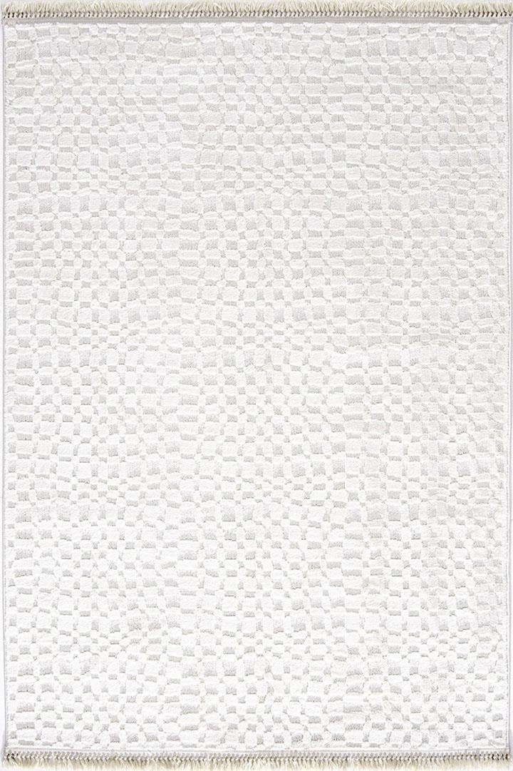 ÇAM HALI ALAÇATI 7802 KREM İskandinav Desenli Renkli Makine Halısı