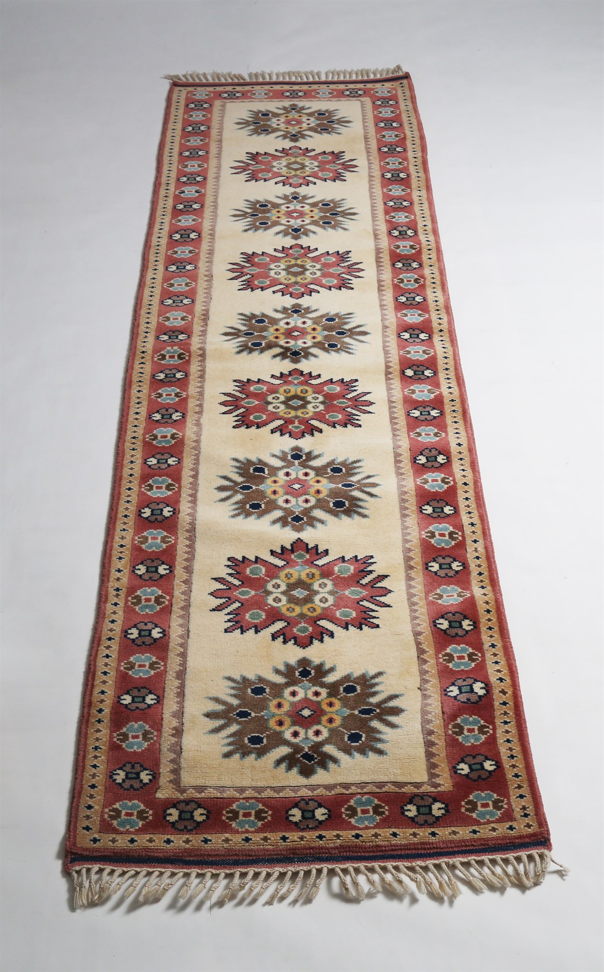 Çam Halı Anadolu Yörük Halısı 1104 Renkli El Dokuması Yün Halı