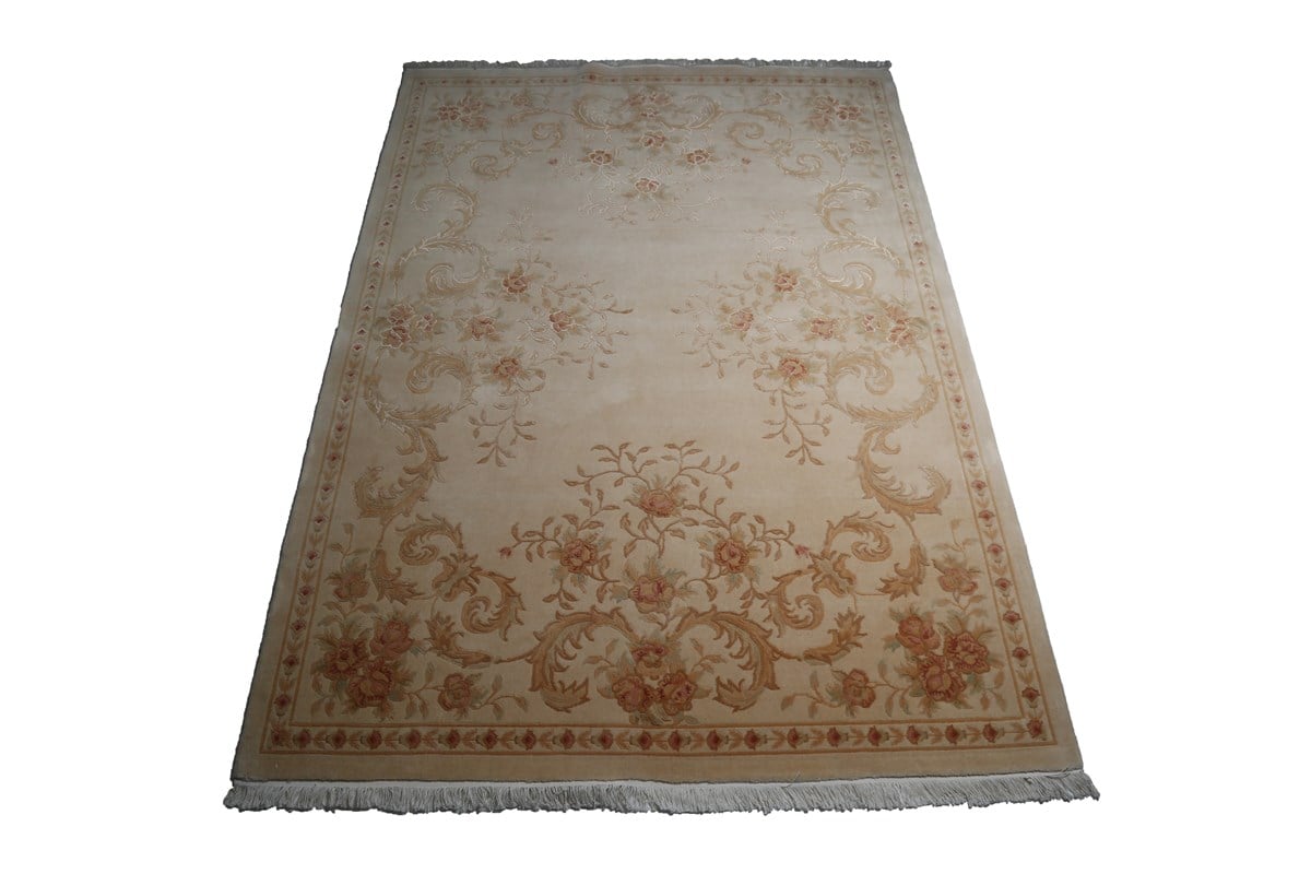 Çam Halı Aubusson N -159 Yeni Zellanda Yünü ve İpek El Dokuması Halı