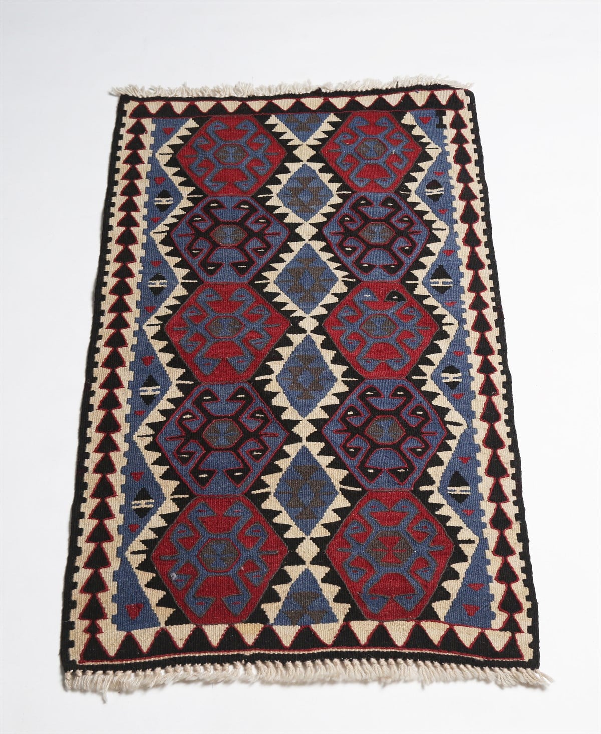 Çam Halı Çok Renkli El Dokuması Anadolu Yün Kilim 1215