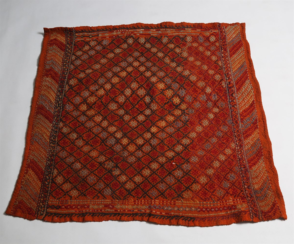 Çam Halı Çok Renkli El Dokuması Anadolu Yün Kilim 1164