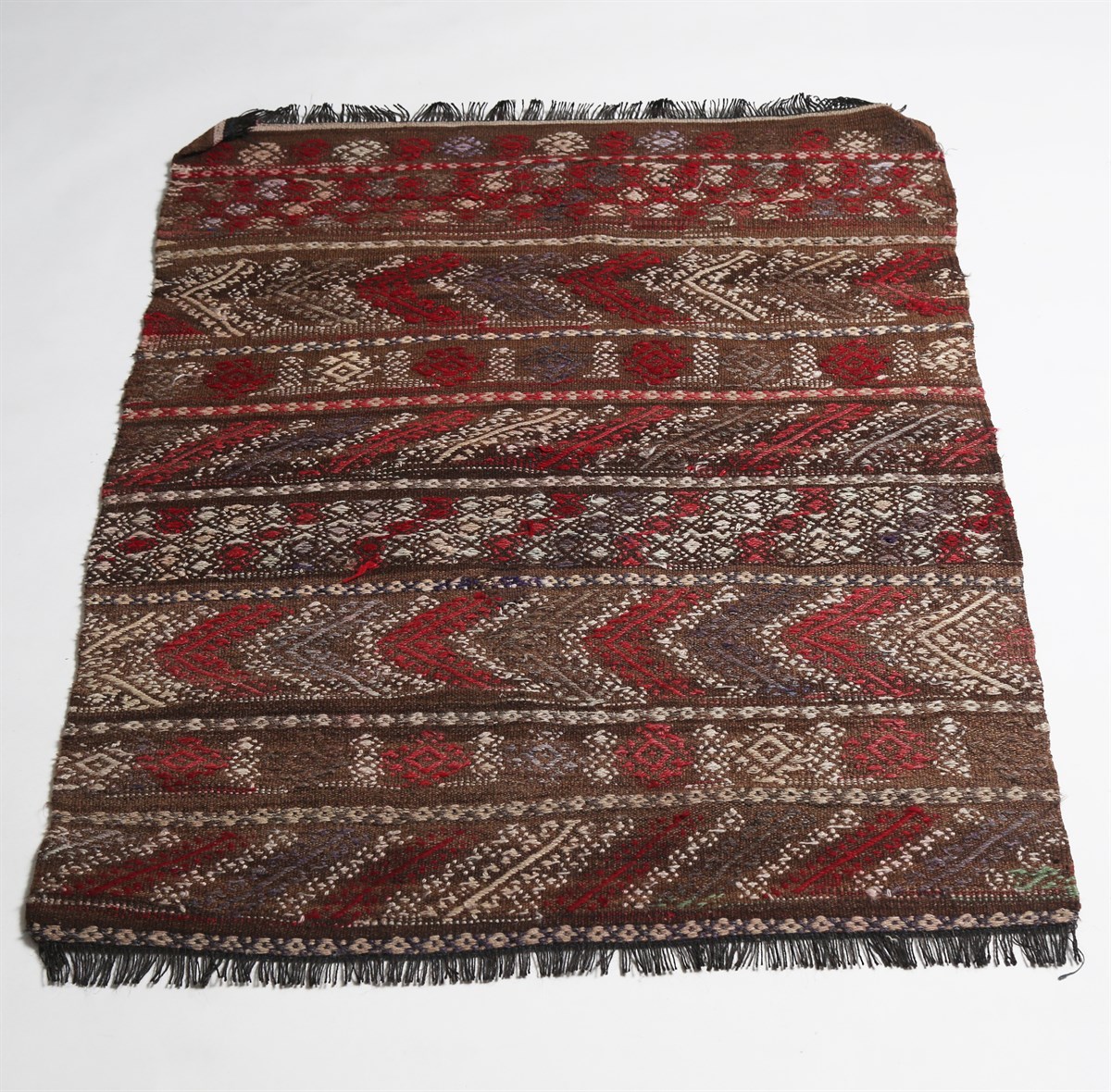 Çam Halı Çok Renkli El Dokuması Anadolu Yün Kilim 1166