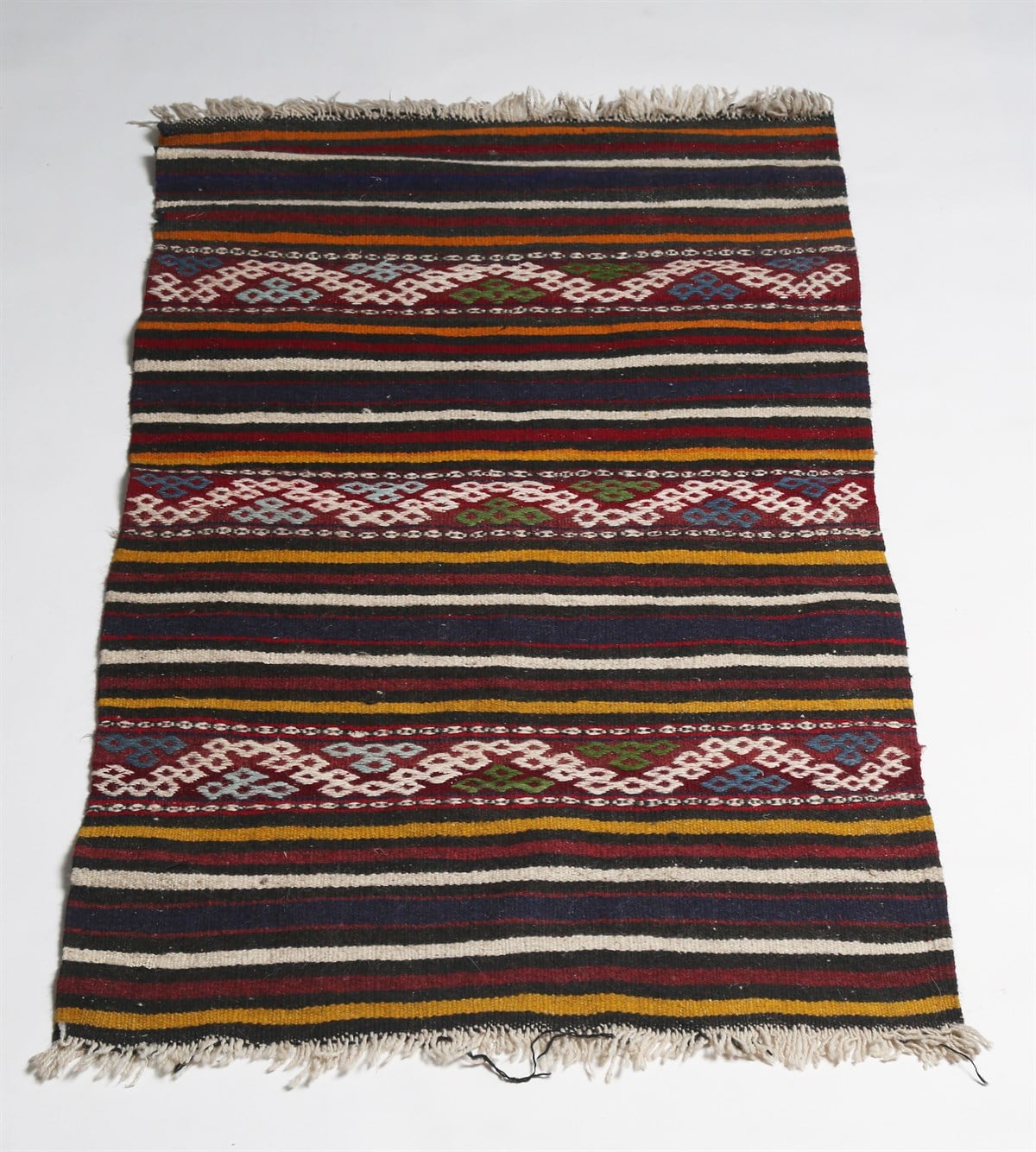 Çam Halı Çok Renkli El Dokuması Anadolu Yün Kilim 1171