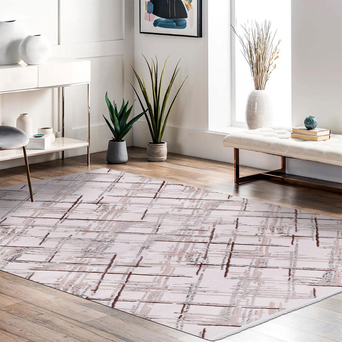 Çam Halı Crea Plus Argilla 15952 Modern Desenli Makine Halısı