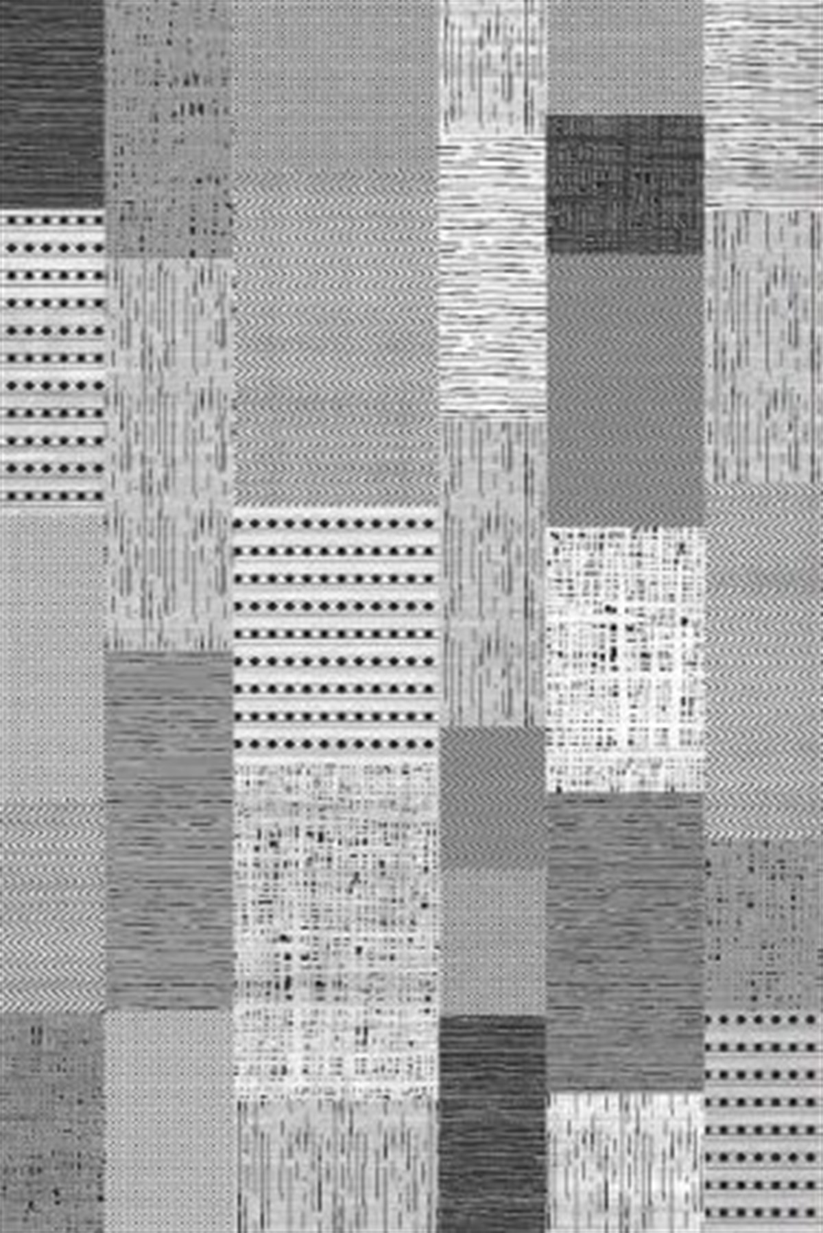 Çam Halı Crea Plus Stone Roxanne 17112 Gri Antrasit Modern Desenli Makine Halısı