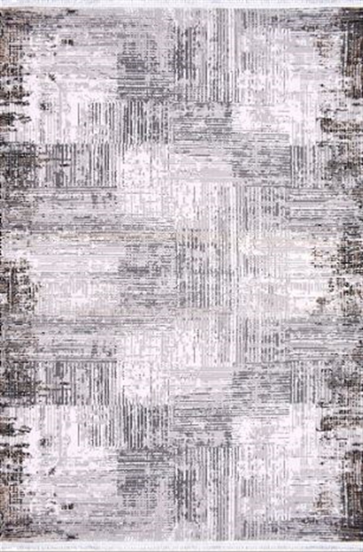 Çam Halı Crea Plus Stone Roxanne 17187 Krem Gri Modern Desenli Makine Halısı