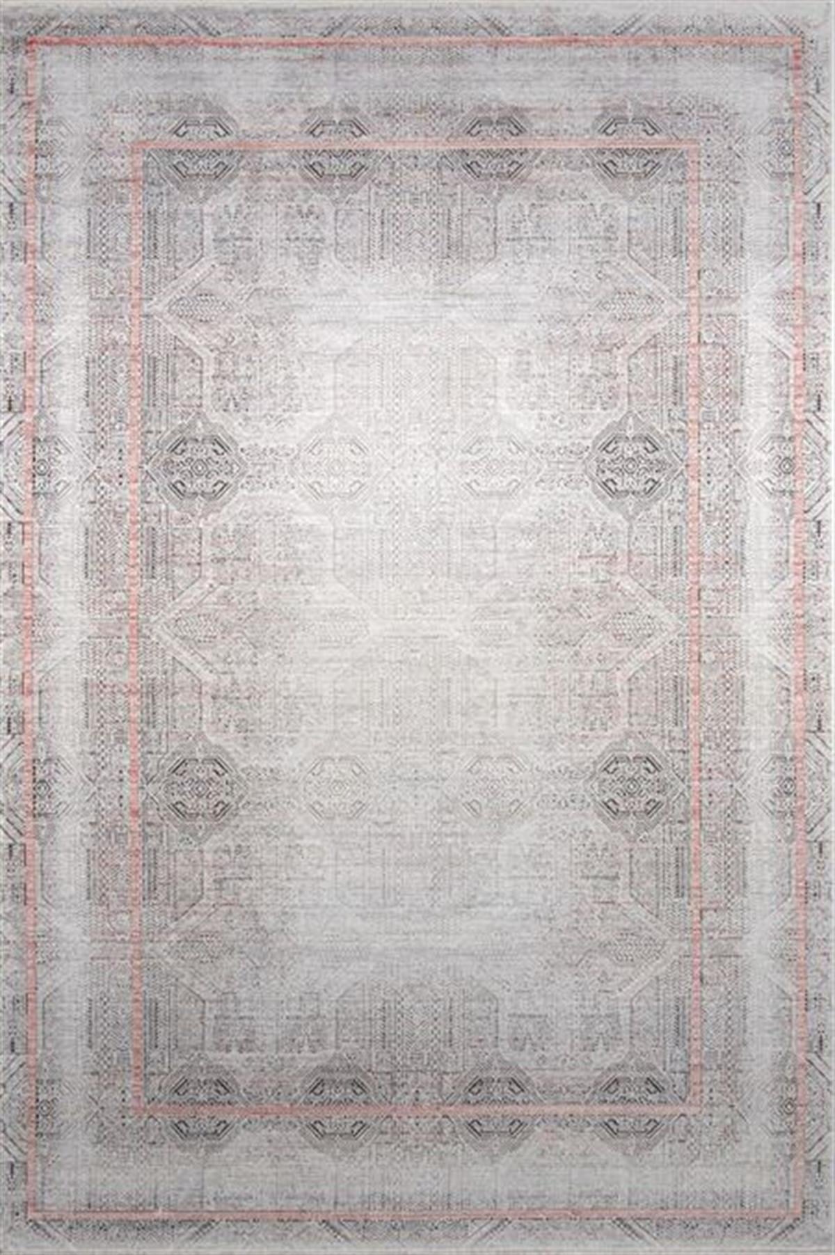 Çam Halı Elit 1503 Gri Taba Romans Halı Modern Desenli Makine Halısı