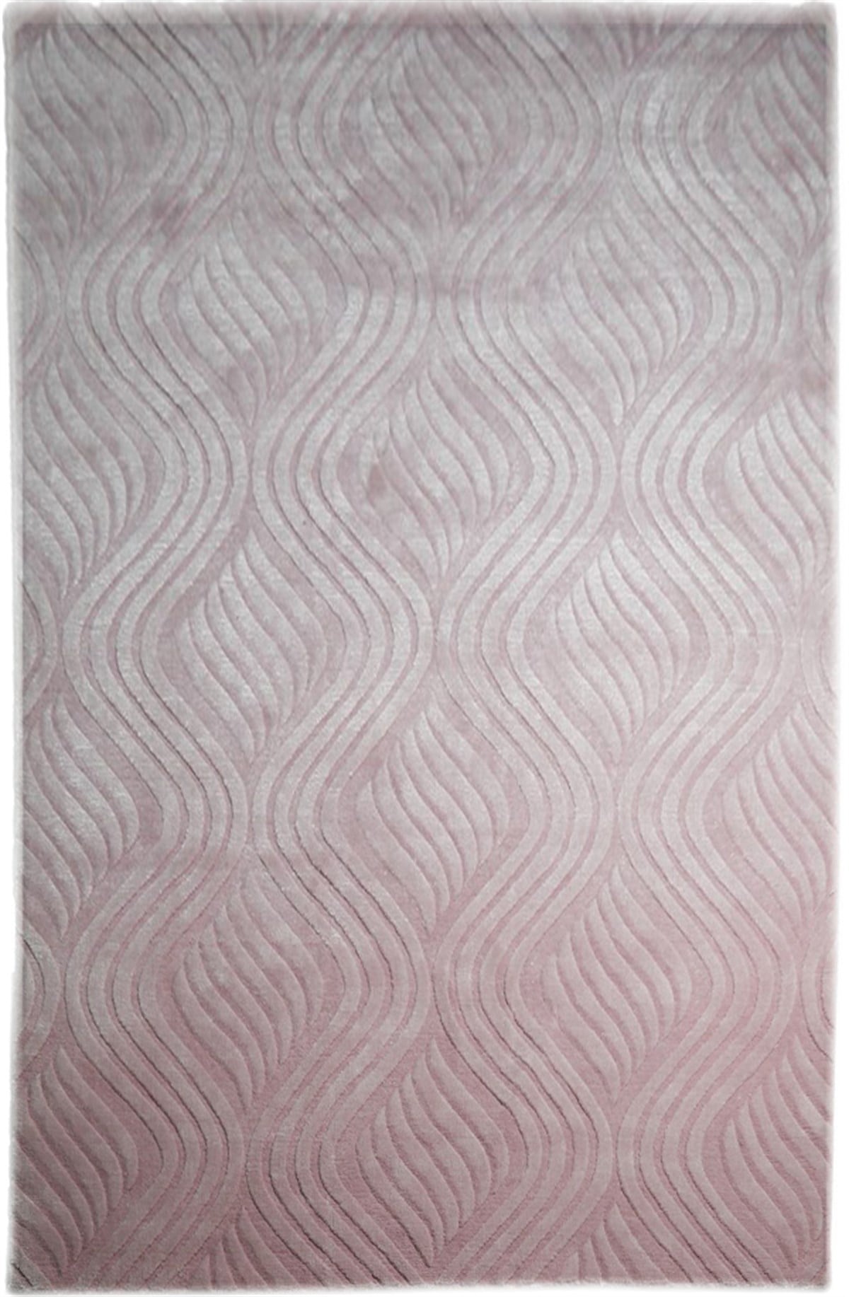 Çam Halı Emboss JR10 Pink Modern Desen Yeni Zellanda Yünü ve Viskon El Dokuması Halı