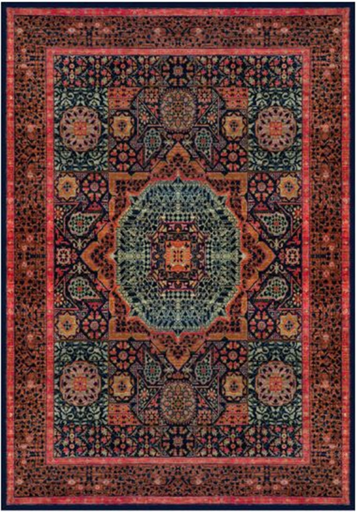 Çam Halı Gloria TD736 Multi Klasik Desen Dokuma Saçaklı Kilim