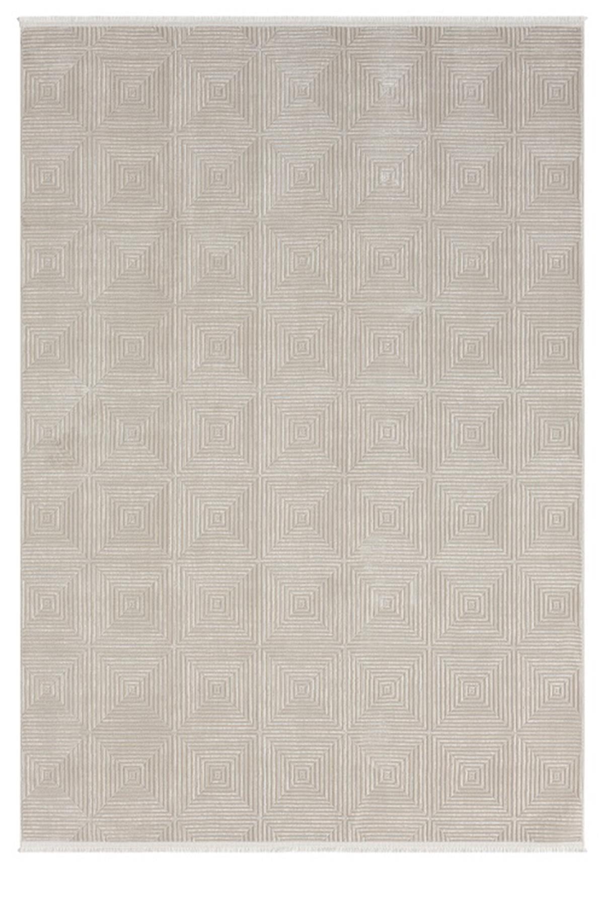 Çam Halı Gusto 901 Bej Seyran Halı Modern Desen Makine Halısı