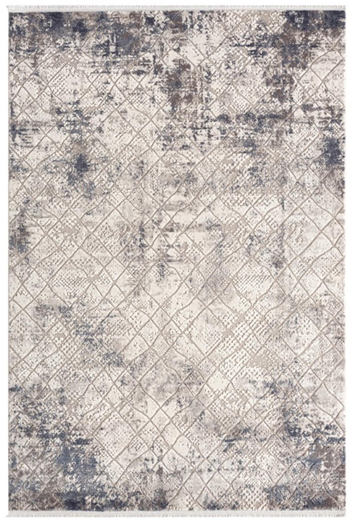 Çam Halı Maçka 4005 Mavi Seyran Halı Modern Desen Makine Halısı