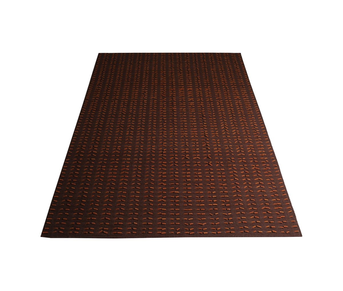 Çam Halı Mat Kilim Kahverengi Turuncu Yün El Dokuması Kilim