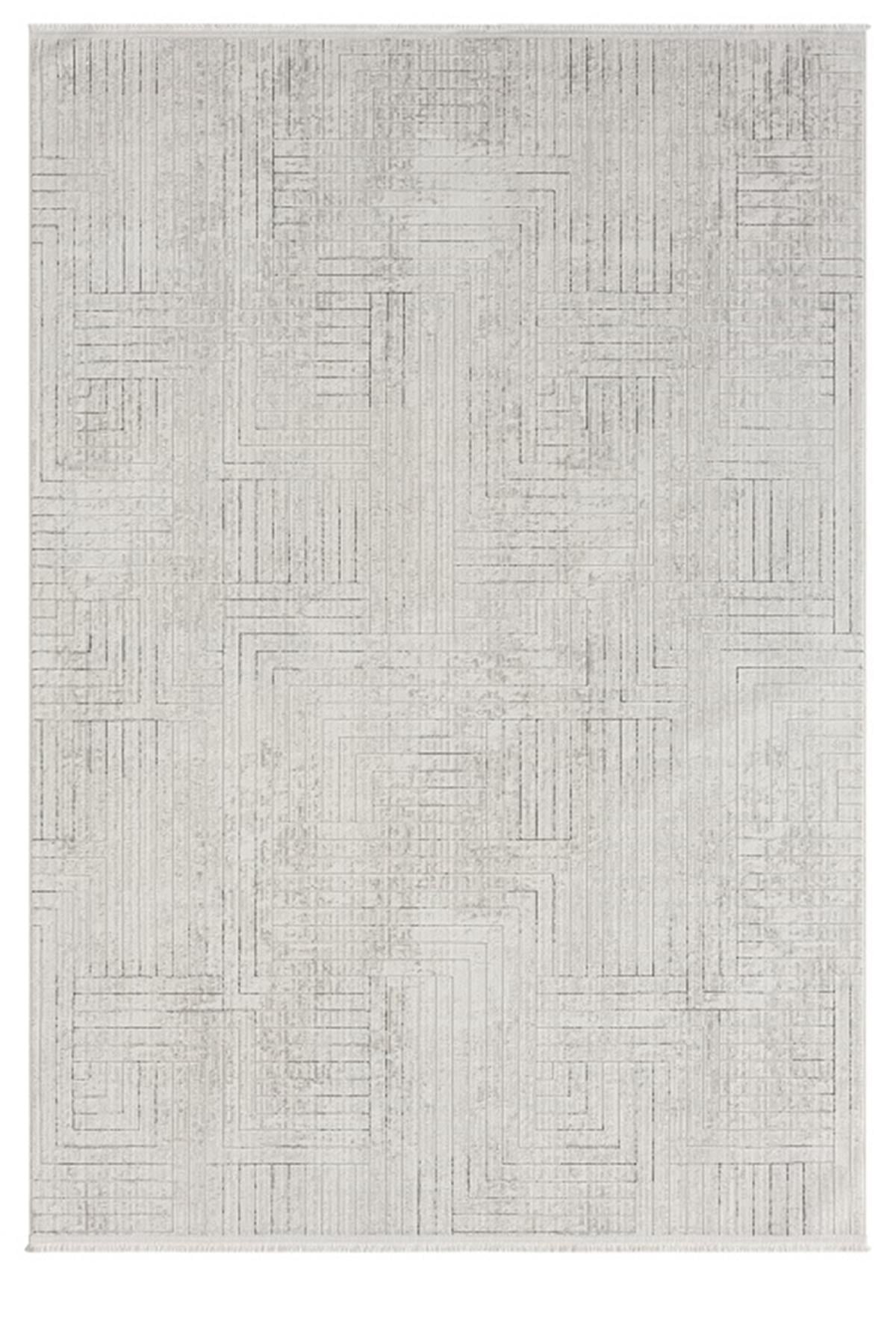 Çam Halı Mısra 5004 Gri Seyran Halı Modern Desen Makine Halısı