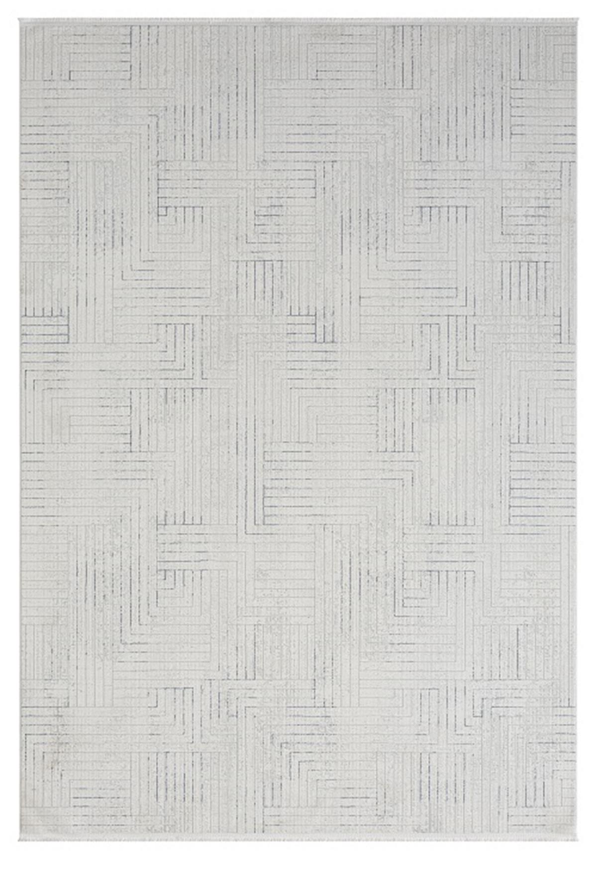 Çam Halı Mısra 5004 Mavi Seyran Halı Modern Desen Makine Halısı