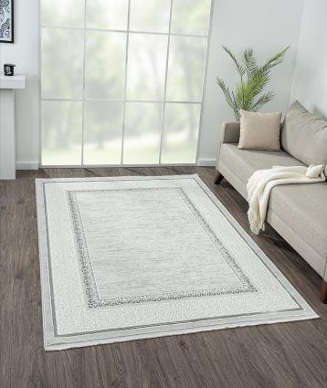 Çam Halı Nordic NX006A Gri Klasik Desen Salon Halısı