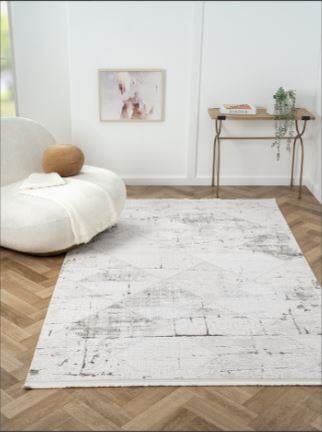 Çam Halı Otto OT007G Gri Modern Desen Salon Halısı