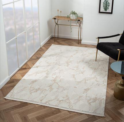 Çam Halı Scarlet SC012A Vizon Modern Desen Salon Halısı