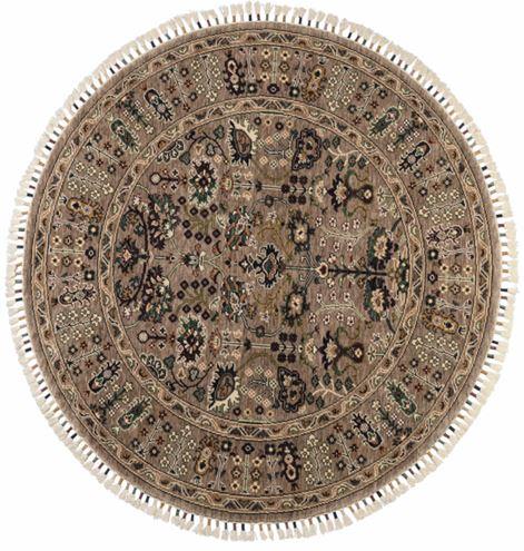 Çam Halı Sultani 805 Vizon Daire Yün ve Bambu ile Özel Tezgahlarda Üretilen Otantik Desenli El Emeği Modern Uşak Halısı