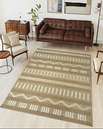 Çam Halı Togo 676 Beyaz İskandinav Desenli Koridor Halısı Kesme Yolluk Mutfak Halısı Modern Salon Halısı