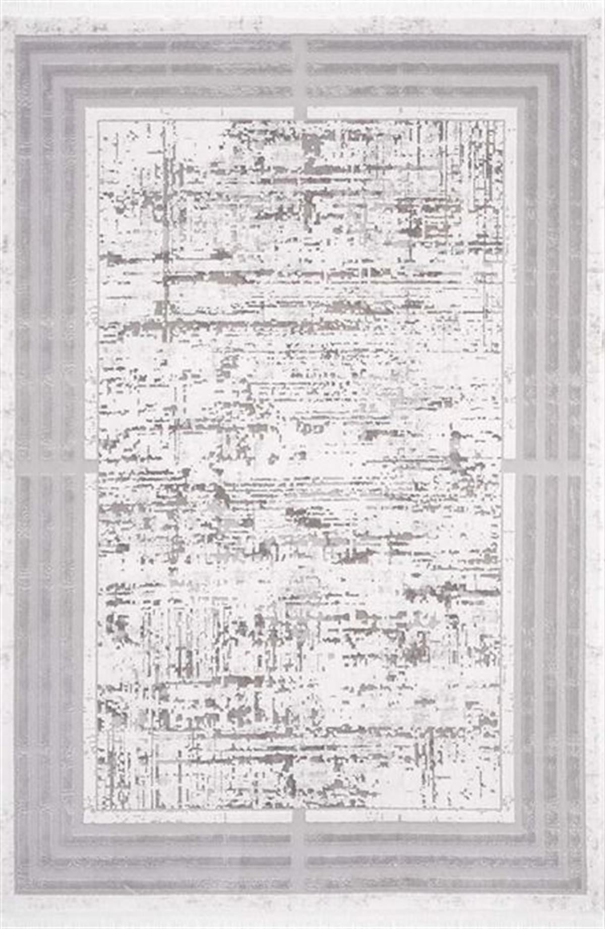 Çam Halı Valente 3911 Gri Romans Halı Modern Desenli Makine Halısı
