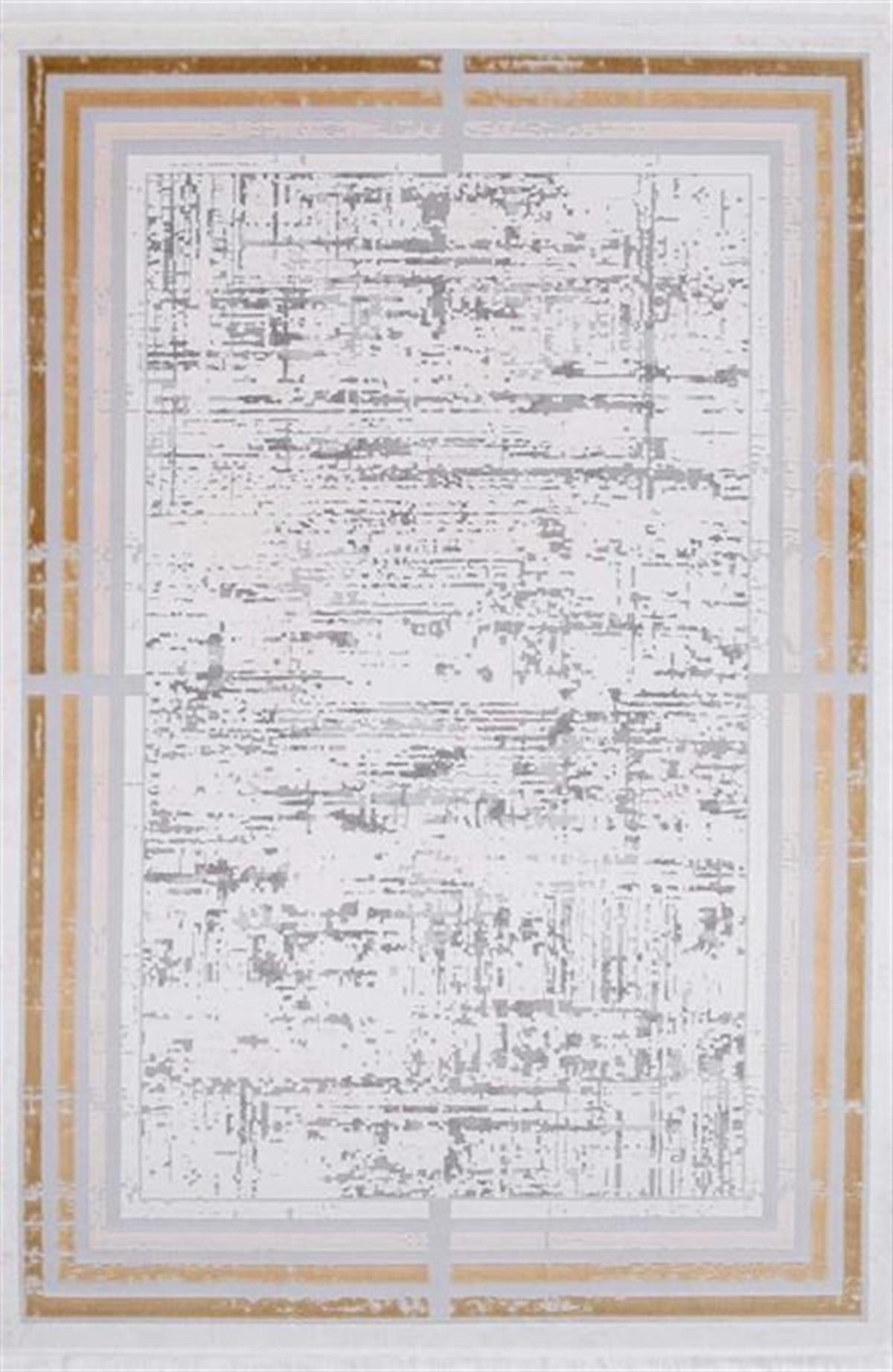 Çam Halı Valente 3912 Sarı Romans Halı Modern Desenli Makine Halısı
