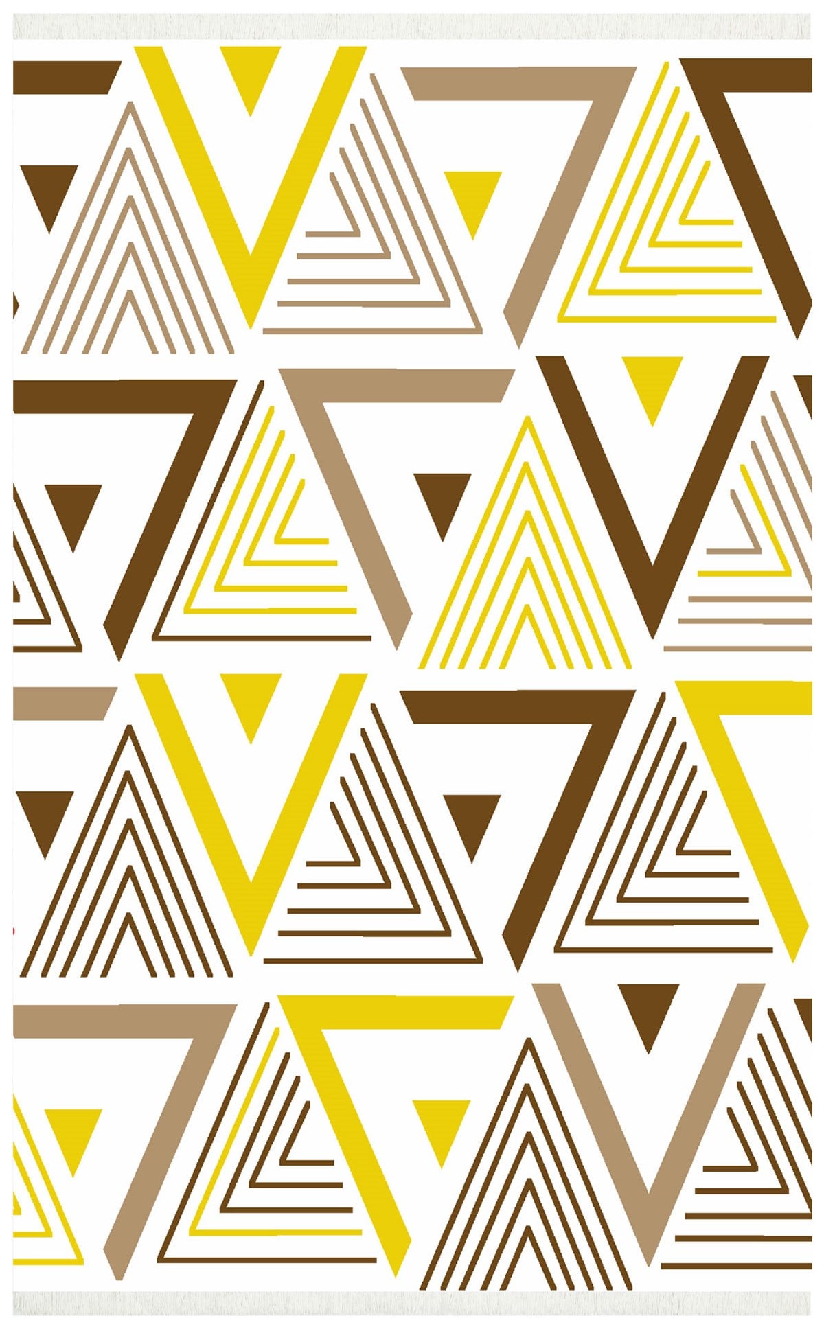 Eko Halı Arya Ar 18 Beıge Yellow Yıkanabilir Çift Taraflı Modern Desenli Dokuma Kilim