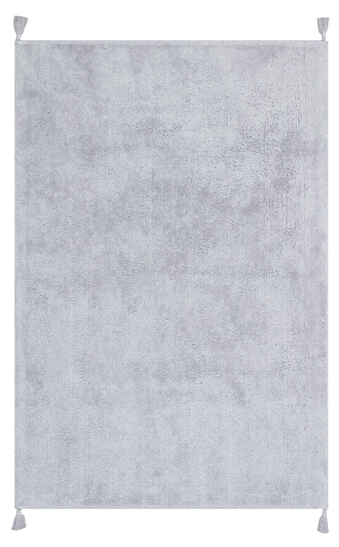 EKO Halı COTTON BOON CBN PLAİN GREY  Kaymaz Tabanlı Yıkanabilir Doğal Pamuklu Bebek Halısı