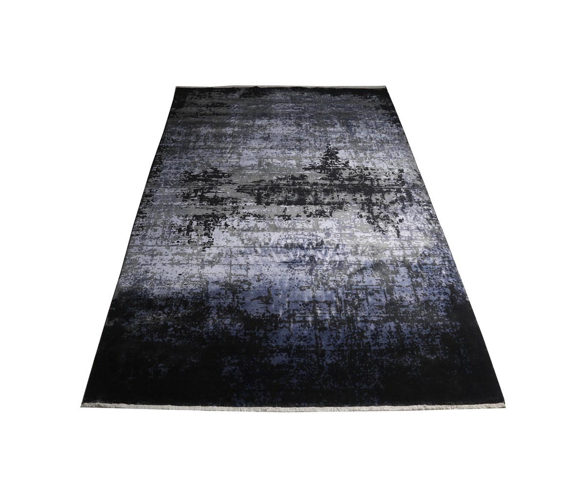 Eko Halı Heritage 606 Black Modern Vintage Desen Yün-Viskon Özel Tezgah Halısı
