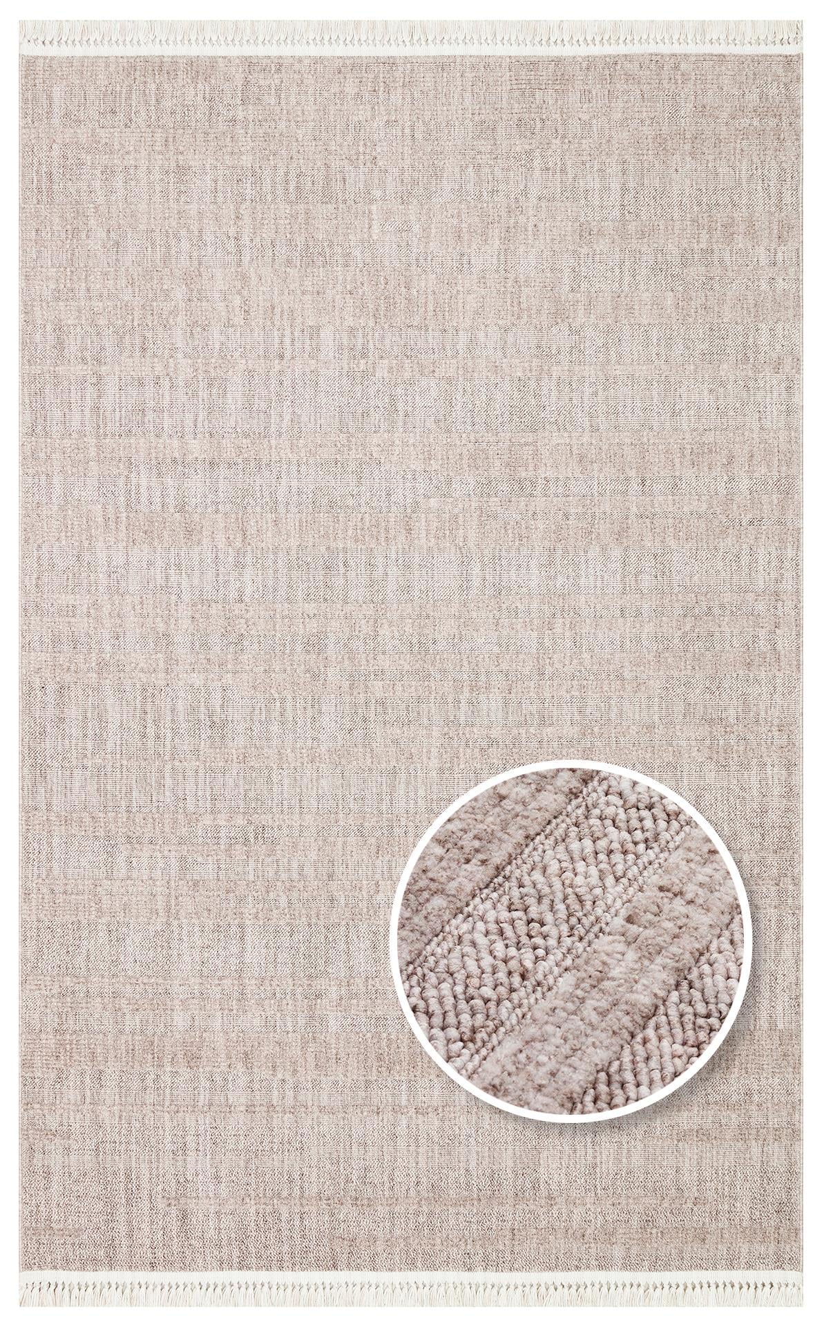 EKO Halı JOY 01 Grey Hav Toz Vermeyen Etnik Desenli Halı