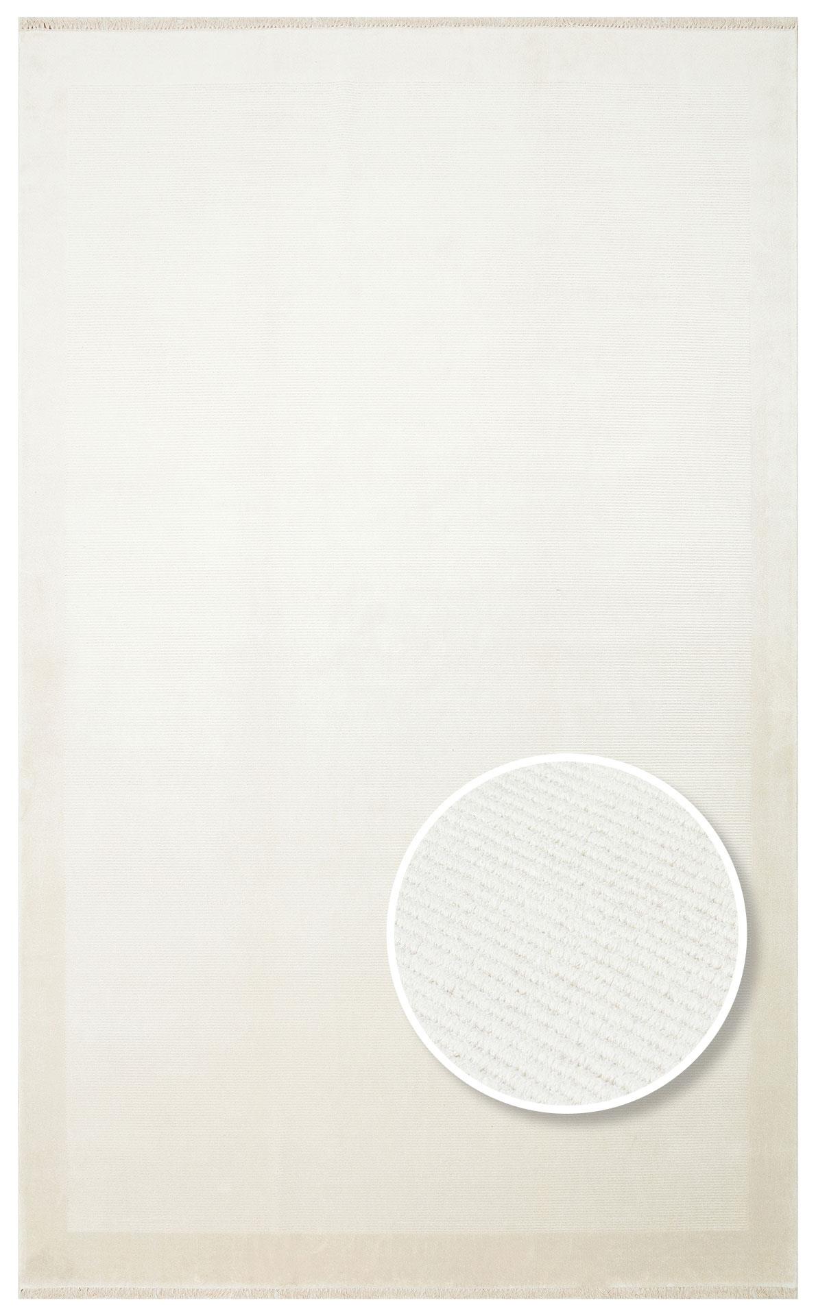EKO Halı NAPOLI NAP 02 CREAM Sade Desenli Modern Sık Dokuma Makine Halısı