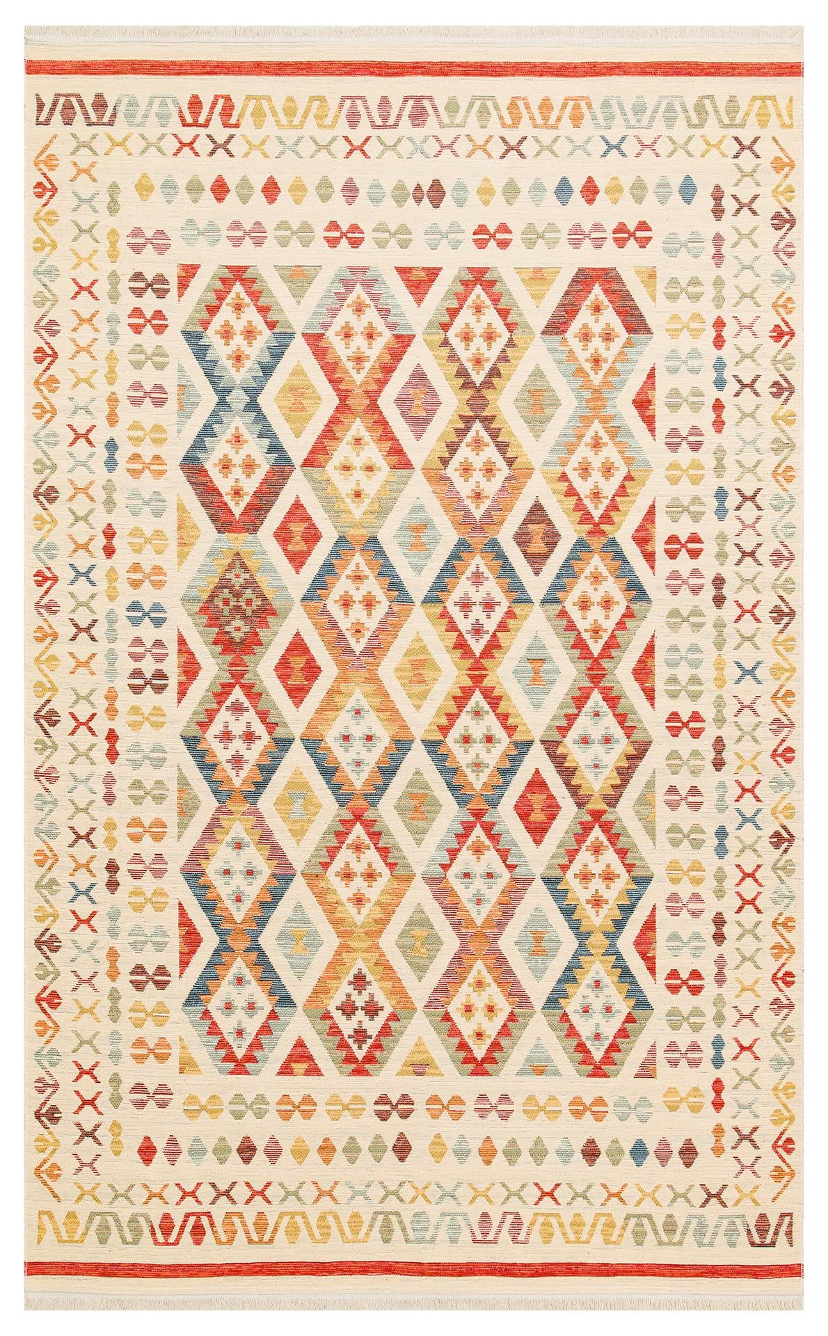 EKO Halı NOMAD NMD 08 LIGHT MULTY Çift Taraflı Yıkanabilir Otantik Kilim